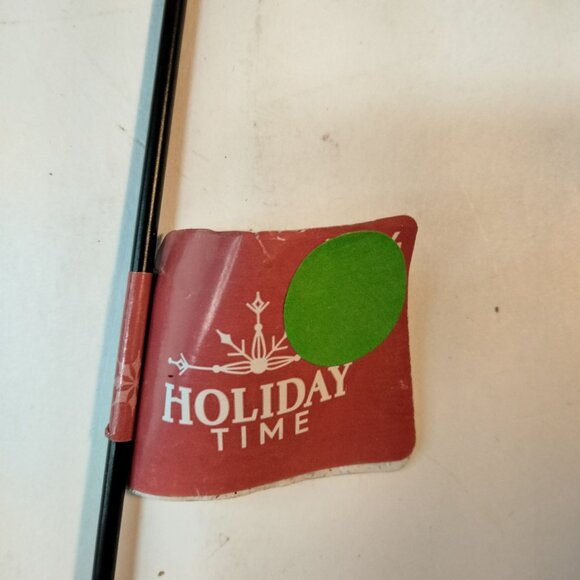 Black Santa Metal Yard Stake Holiday Time 17 inch - Picture 6 of 7